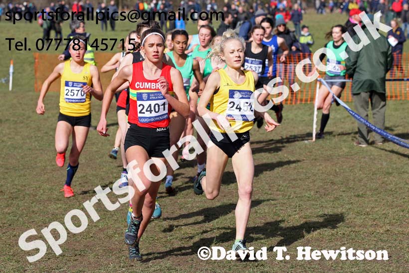 Womens under-20s 2019 British Athletics Inter Counties Cross Country, Prestwood Hall, Loughborough. Photo:  David T. Hewitson/Sports for All Pics